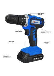 في تولز طقم الحفر التأثيري الكهربائي 20 فولت