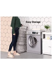 Heavy Duty Laundry Cloth Drying Stand, Home Cloth Dryer Stand, Stainless Steel Cloth Drying Rack Stand, Foldable Clothes Drying Rack For Indoor and Outdoor