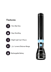 STARGOLD Rechargeable Flash Light, 4 In 1 LED Flashlight - High Power Super Bright Cree LED Torch Light - Built-In 2000mAh Li-Ion Battery