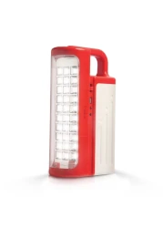 Impex Rechargeable LED Flashlights Lantern Combo - 2 Pcs 3D Reflector 10-60 Hours Power Bank Function Solar Panel Charging Unbreakable PG Glass Portable Handle 6V 4500mAh 30SMD LEDs