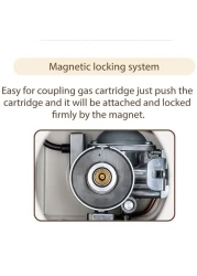 OMEGA 5 Powerful Portable Mini Gas Stove for Camping - Brown