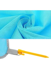 Aiwanto Beach Mat Picnic Mat Sand Proof Lightweight Compact Large Beach Picnic Mat Fast Dry Waterproof Easy Clean Ultra Portable Blanket (Blue, 79"&times;79")