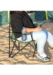 Portable Folding Camping Chair with Cup Holder Foldable Fishing Camping Chair - Outdoor Picnic Chair With Carry Bag Perfect For BBQ Beach Chair
