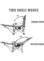 Camping Chair Foldable Beach Chairs Adjustable High Back Lawn Chair Recliner Support 130KG with Cup Holder Pocket Carry Bag for Adult Outdoor Picnic Travel Fishing with Foot Pad