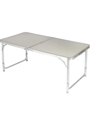 Royalford Camping Table And Chairs- Rf11676 Lightweight, Portable And Foldable, Folds Flat For Storage Iron Tube With Washable Cloth And Perfect For Indoor And Outdoor Entertainment Silver