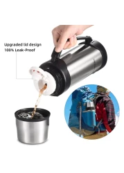 Vacuum Insulated Bottle Coffee Thermos41 OunceThermos for Hot DrinksKeep Liquid Hot or Cold 24 HoursThermos Perfect Size Cleaning BrushPortableBpaFree Termos Para Cafe