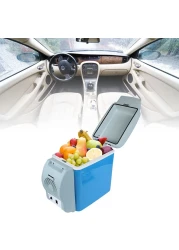 Velaurs 12 Volt Car Refrigerator, 7.5L Portable Freezer Low Noise Mini Electric Compressor Cooler Warmer With Thickened Inner Liner Car Fridge For Camping, Outdoor, Vehiclel, Travel, Home, Party