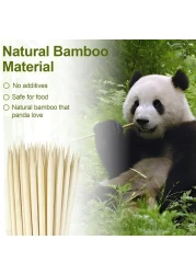 LAVISH Natural Bamboo Skewers, 100-Pack, 12-Inch Wooden Sticks for BBQ, Grilling, Kabobs, Fruit, Appetizers, Cocktail, Chocolate Fountain &amp; Crafts