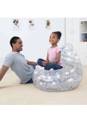 بيست واي كرسي هوائي بلون فضي بتصميم ساحر بحجم 72 × 72 × 64 سم