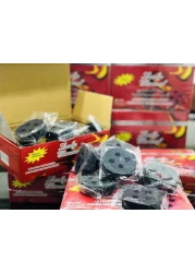 فحم لاكي 20 قطعة - الصقر - بخور فحم سريع الاشتعال ويدوم طويلا للبخور والبخور - 50 ملم