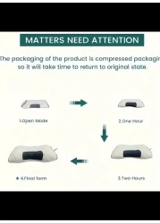 Radiotronics New White 3D Stereoscopic SPA Massage Pillow Partition Assists Sleep and Neck Protection Pillow Knitted Cotton Pillow Core