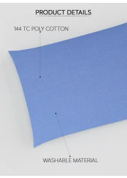 Parry Life Set Of 2pcs Pillow Case/Cover/Protector, All-Weather, 144TC Microfiber Poly-Cotton, Soft, High-Quality Stitching, 50 x 70 Centimeters, Made in UAE