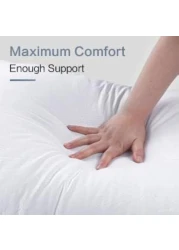 Golden Home Premium Hypoallergenic Super Soft and Elastic Pillow for Ultimate Comfort and Support - Ideal for Neck Pain Relief and Allergies - Customizable for Back, Side and Stomach Sleepers (2-Pack)