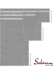 Safi Plus Luxury Hotel Quality 100% Turkish Genuine Cotton Towel Set, 2 Bath Towels 2 Hand Towels 2 Washcloths Super Soft Absorbent Towels for Bathroom &amp;amp; Kitchen Shower - Navy Blue