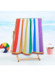 BYFT Mimosa Beach Towel 86 x 162 Cm 390 Gsm Rainbow 100% Cotton Set of 01
