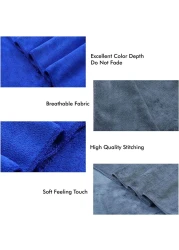 Fabienne 3-Pc Multipurpose Microfiber Towel Set Black 50x90cm Gym Towel, Hand Towel, Hair Towel, Car Cleaning Towel, Kitchen Towel Soft and Durable