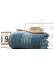 1pc - Luxury Soft 100% Cotton 400 GSM Bath Towels for Beach, Spa, Hotel, Bathroom 70 x 140cm (Lake Blue)