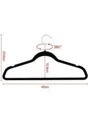 Velvet non-slip Suit Clothes Hangers,360&deg; rotating hook (50pc, Pink)