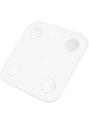 Xiaomi Mi Body Composition Scale, 10 Precise Body Data Points, Mi Fit App, Store Up To 16 User Profiles, Strong Tempered Glass With Anti-Slip Finish