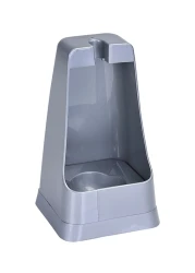 فرشاة تنظيف الحمام مع حامل من رويال فورد - رمادي/ابيض/ازرق 40x12x12