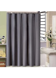 Home Pro Polyester Shower Curtain Grey 180x180cm