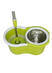 GENNEXT Spin Mop Bucket System, 360 Spin Mop &amp; Bucket Floor Cleaning Mop Bucket With 2 Microfiber Replacement Head Refills