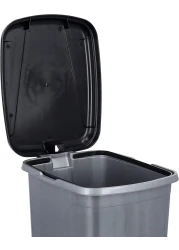 Royalford Slim Pedal Dust Bin, RF10794, 15L Plastic Waste Bin Practical Slim Bin For Bathroom, Kitchen Or Office Foot Pedal Trash Bin For Commercial Purpose, Multicolor