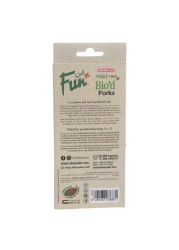 Fun Colors Biodegradable Forks Ruby Red