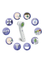 Braun 3 in 1 Forehead Food or Bath No Touch Thermometer BNT400 White