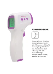 Generic-Handheld Thermometer Digital Forehead Thermometer Portable Infrared Thermometer Non Contact Body Temperature Thermometer for Baby/Adult