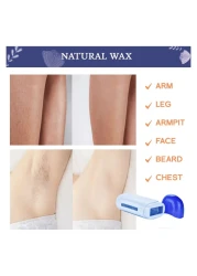 6-in-1 Roll On Hot Depilatory Waxing Kit for Sensitive Skin, Wax Cartridge Warmer for Arms, Legs &amp; Body Hair Removal, At-Home Waxing Kit for Women &amp; Men