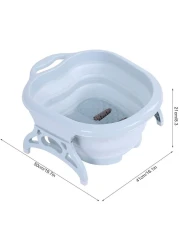 Generic Foldable Footbath Basin Tub Spa Massage Basin Portable Folding Travel Foot Wash Basin,Plastic/Rubber Foldable Bucket For Soaking Feet To Apply Callus Remover