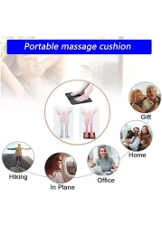 EMS Leg Reshaping Foot Massager - Full Automatic Massage Foot Circulation Massager Machine 9 Intensity Levels,Folding Portable Muscle Stimulatior Massage Mat with USB Rechargeable