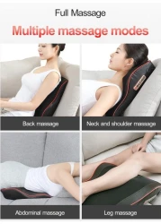Back &amp; Neck Massager Cervical Spine Pillow Massager Neck Waist Shoulder Lumbar Back Body For Muscle Pain Relief, Chairs and Cars Cushion