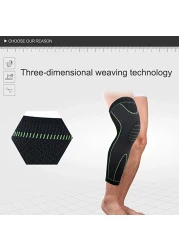 Aiwanto 2Pcs Full Leg Compression Sleeves Stretch Long Leg Sleeve for Running Basketball Football Cycling