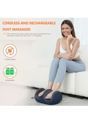 Foot and Calf Massager with Heat &ndash; Kneading and Rolling Massage for Neuropathy, Blood Circulation, and Relaxation Leg, Calf, and Arm Wellness Massager