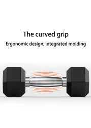 H PRO Coated Hex Dumbbell Weights ( 3KG x 2)