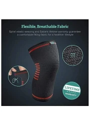 Lushh Knee Brace Support for Sports, Running, Jogging, BasketBall, Joint Pain Relief, Arthritis and Injury Recovery&amp;More, Size XXL (2pcs set)