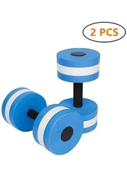 ULTIMAX Aquatic Exercise Dumbbells Aqua Fitness Barbells Exercise Hand Bars for Water Aerobics EVA Water Barbells Hand Bar For Water Resistance Aerobics Weight Loss (Blue)