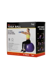 سوبريم سبورتس كرة يوغا بقطر 75 سم - أرجوانية
