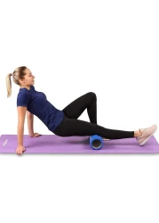 ULTIMAX EVA Yoga Foam Roller Floating Point Gym Physio Massage Fitness Equipment Massager for Muscle Multicolor (Blue) - 35cm