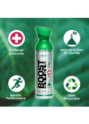 Boost OxygenCanned Oxygen for Breathing for Home Use Exercise or Altitude Sickness Includes Sealed Cap Mask 10Liter Canister Natural 4 Pack