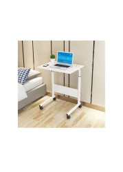 Over Bed Tables Laptop Cart 80cm 50cm Computer Workstations Mobile Table Movable Portable Adjustable Notebook Stand On Wheels For Small Space