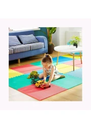 6-Piece Baby Play Mat Set EVA Foam Kids Rug Puzzle 60x60x0.8cm - Multicolor