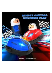 Remote Control Cars Set of 2 for Kids RC Ejecting Bumper Cars with LED Lights &amp; Sound, Rechargeable 2.4 GHz Battle Stunt Cars, Ejecting RC Race Car Toddler Toys
