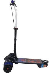 Top Gear Rideon Kids Scooter TG 2020, 3 Wheel Kids Scooter Smart Kick Scooter with Foldable & Height Adjustable Handle, LED PU Wheels & Rear Brake, Skate Scooter for Kids - Blue