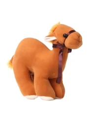 كادلز دمية قطيفة محشوة على شكل جمل 25 سم -بنية