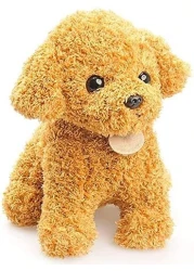 Fitto Brown Puppy Doll Plush Toy – Soft & Cuddly Stuffed Animal, 10-inch Adorable Brown Dog Plush for Kids, Toddlers, & Adults – Perfect Gift for Birthdays, Holidays, and Baby Showers