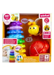 Winfun Stack 'N Learn Bee And Sunflowers Stacking Toy 000650 Multicolour