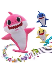 Baby Shark Singing Plush Toy with LED light (PINK )